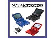 Boxed Game Boy Advance console with link cable and accessories ready for trade-in